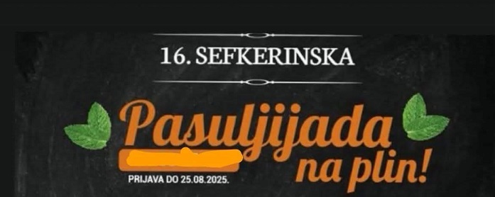 Počele prijave za sefkerinsku „Pasuljijadu na plin“