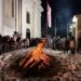 Srpska pravoslavna crkva: Paljenje badnjaka