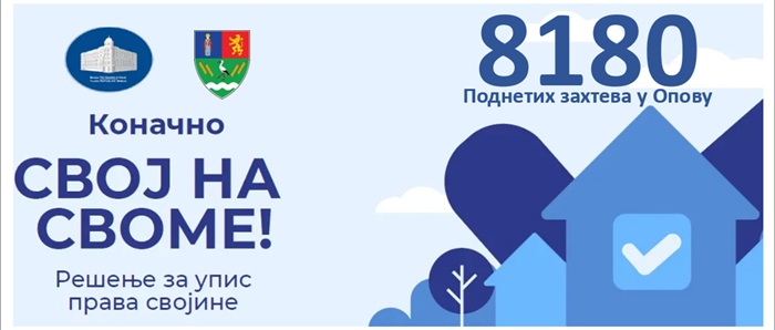 Završen rok za prijavu nelegalnih objekata u okviru programa „Svoj na svome“ – u Opovu podneto 8180 elektronskih prijava