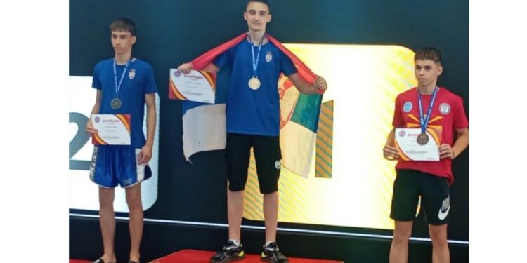 Kik boks klub „Dragon“ Sefkerin: Jovan Stojanov prvak Balkana u kik boksu